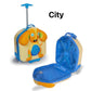 Oops Happy Trolley Waterproof Soft 3D Trolley Bag for Kids