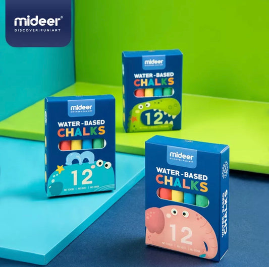 MIDEER Waterbased Dustless Chalk 12pcs