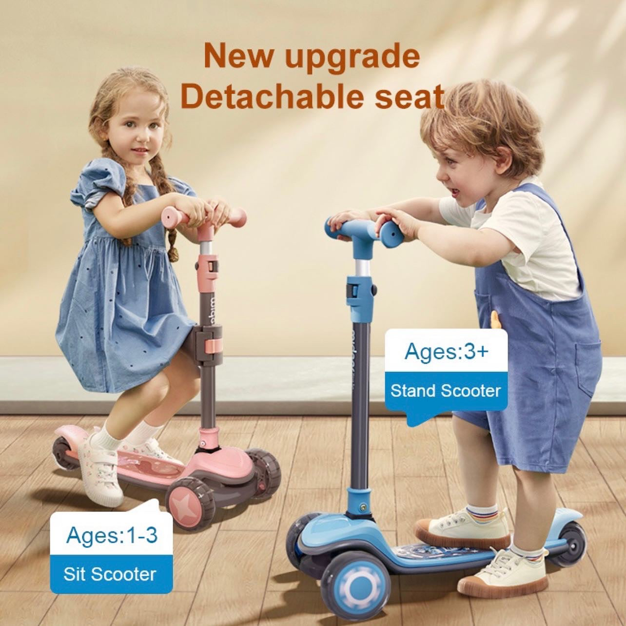 MIDEER 2-in-1 Scooter for Kids