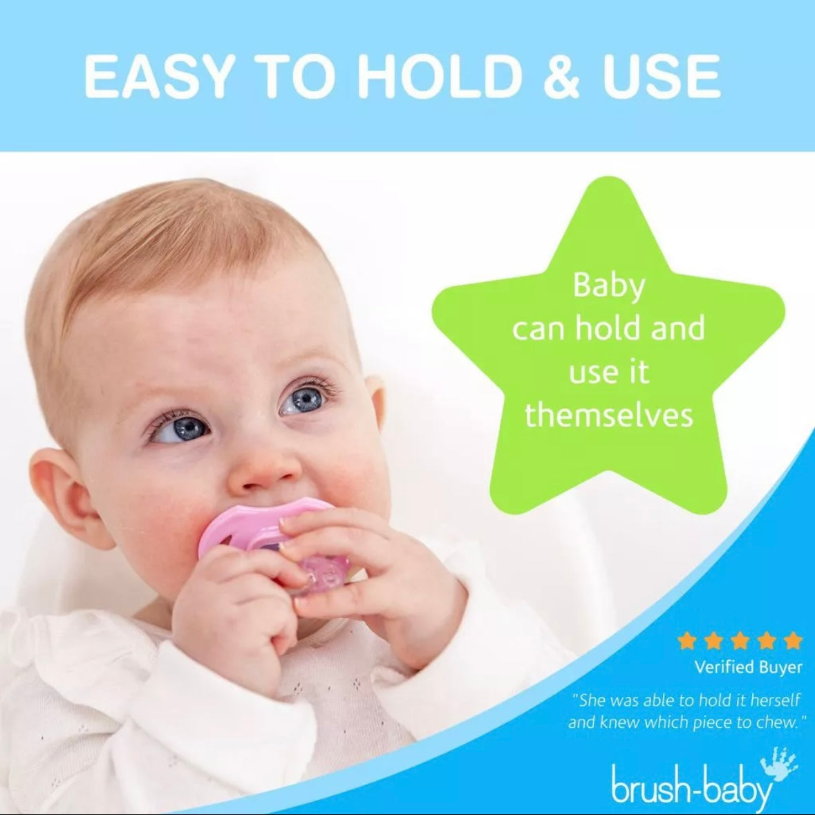 BrushBaby FrontEase Baby Teether