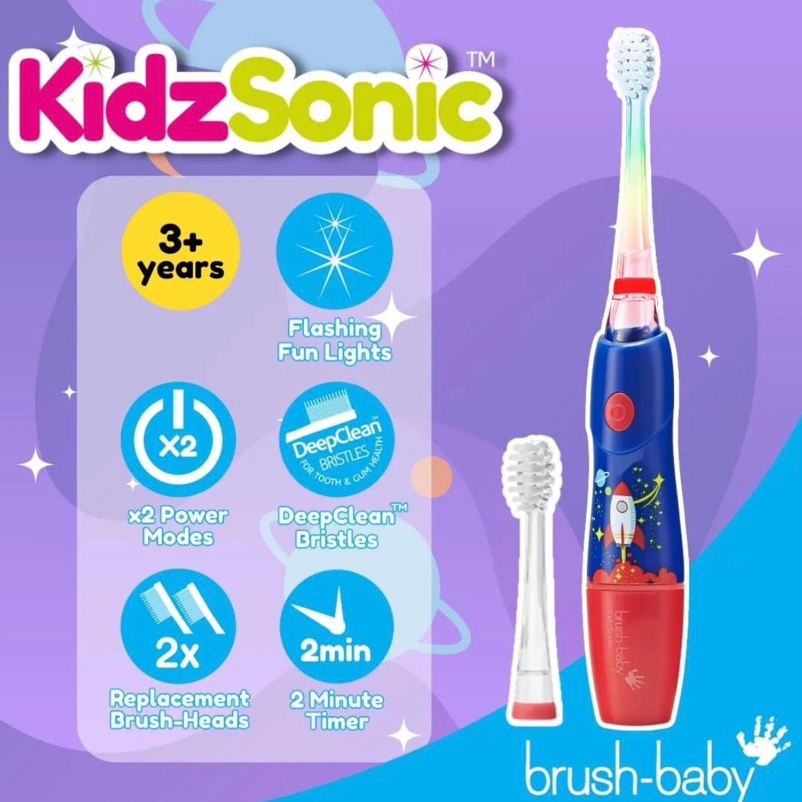 BrushBaby KidzSonic Kids Electric Toothbrush