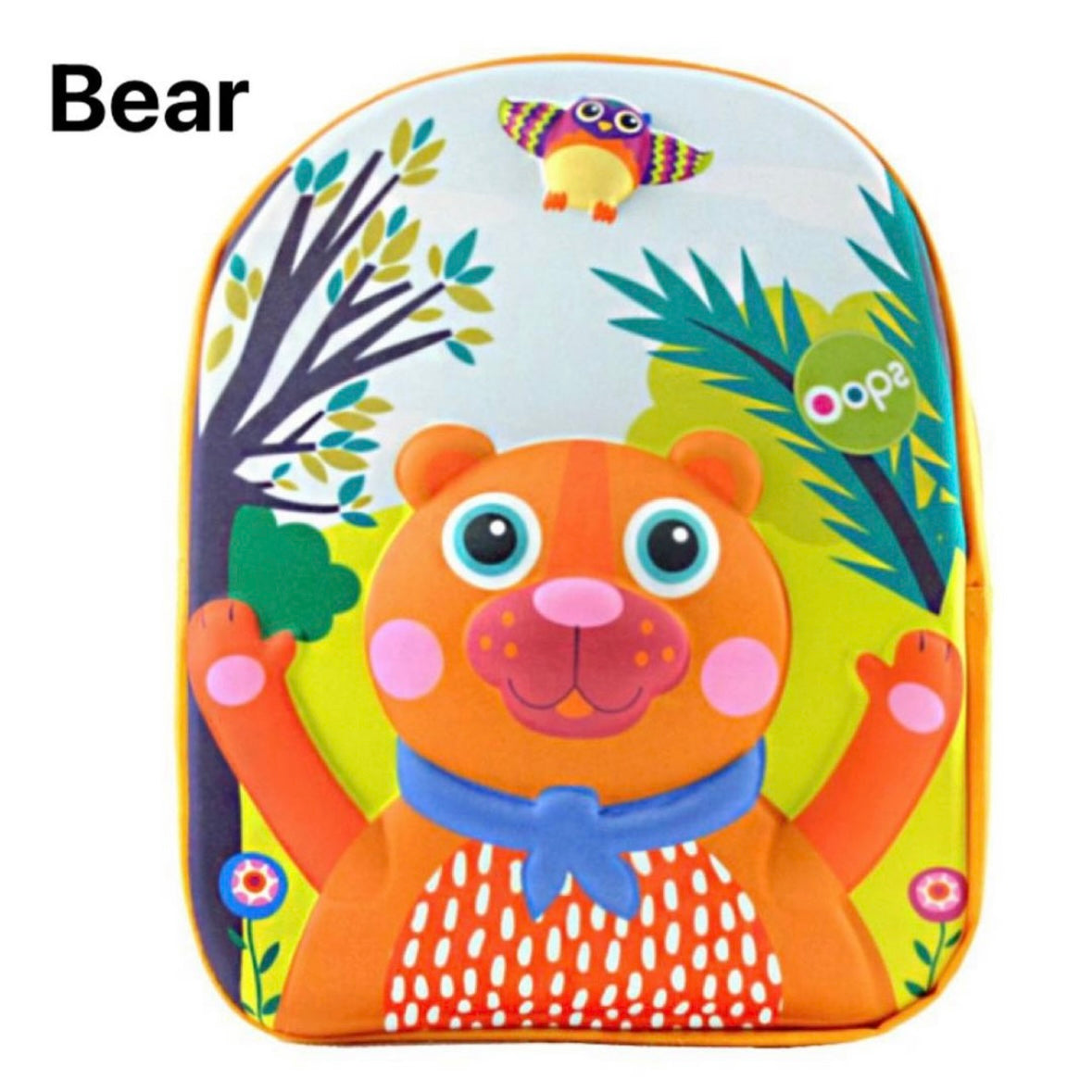 Oops Happy Backpack Waterproof 3D Backpack for Kids