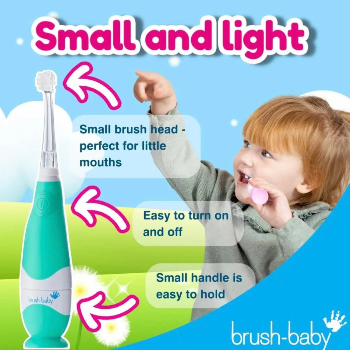 BrushBaby BabySonic Electric Toothbrush for Toddlers