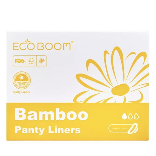 ECO BOOM PANTY LINERS Feminine Biodegradable Bamboo Sanitary Pads