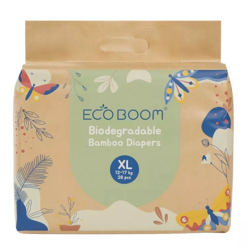 Eco Boom NEW Brown Trial Bamboo Tape Diapers