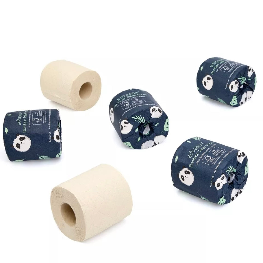 ECO BOOM Biodegradable Bamboo Toilet Paper Roll