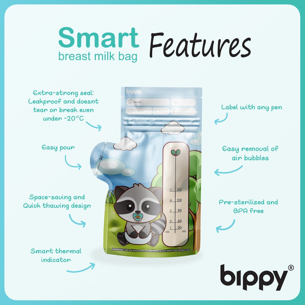 Bippy Smart Breast Milk Storage Bags