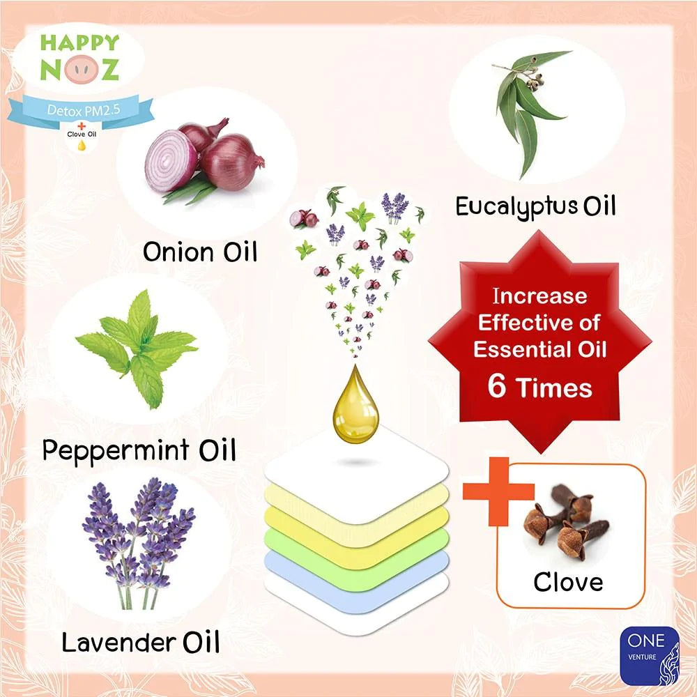 Happy Noz Organic Onion Sticker Detox PM 2.5 