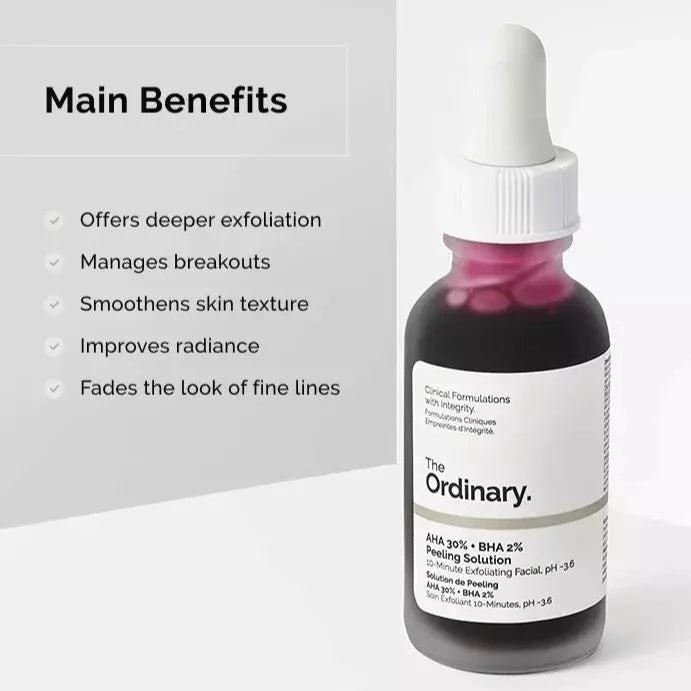 The Ordinary AHA 30% + BHA 2% Peeling Solution