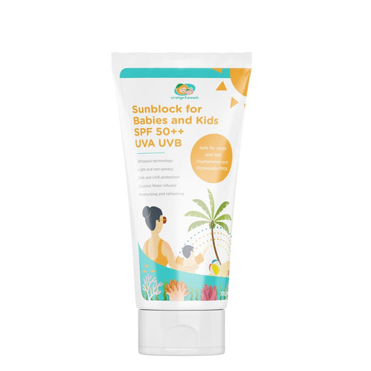 Orange & Peach Sunblock for Babies and Kids 
