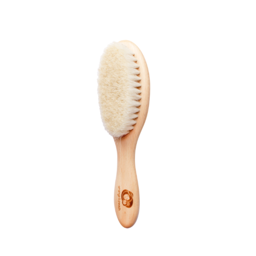 Orange & Peach Wooden Hairbrush Set