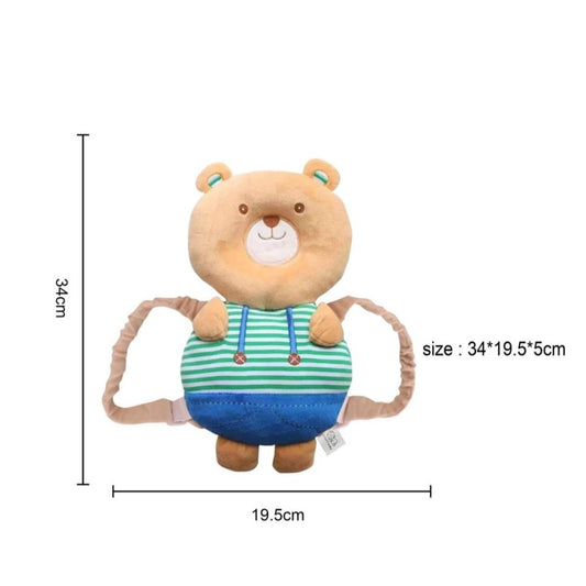 Infantway Huggabear 2-in-1 Infant Plush Toy & Head Protective Pillow