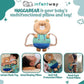 Infantway Huggabear 2-in-1 Infant Plush Toy & Head Protective Pillow