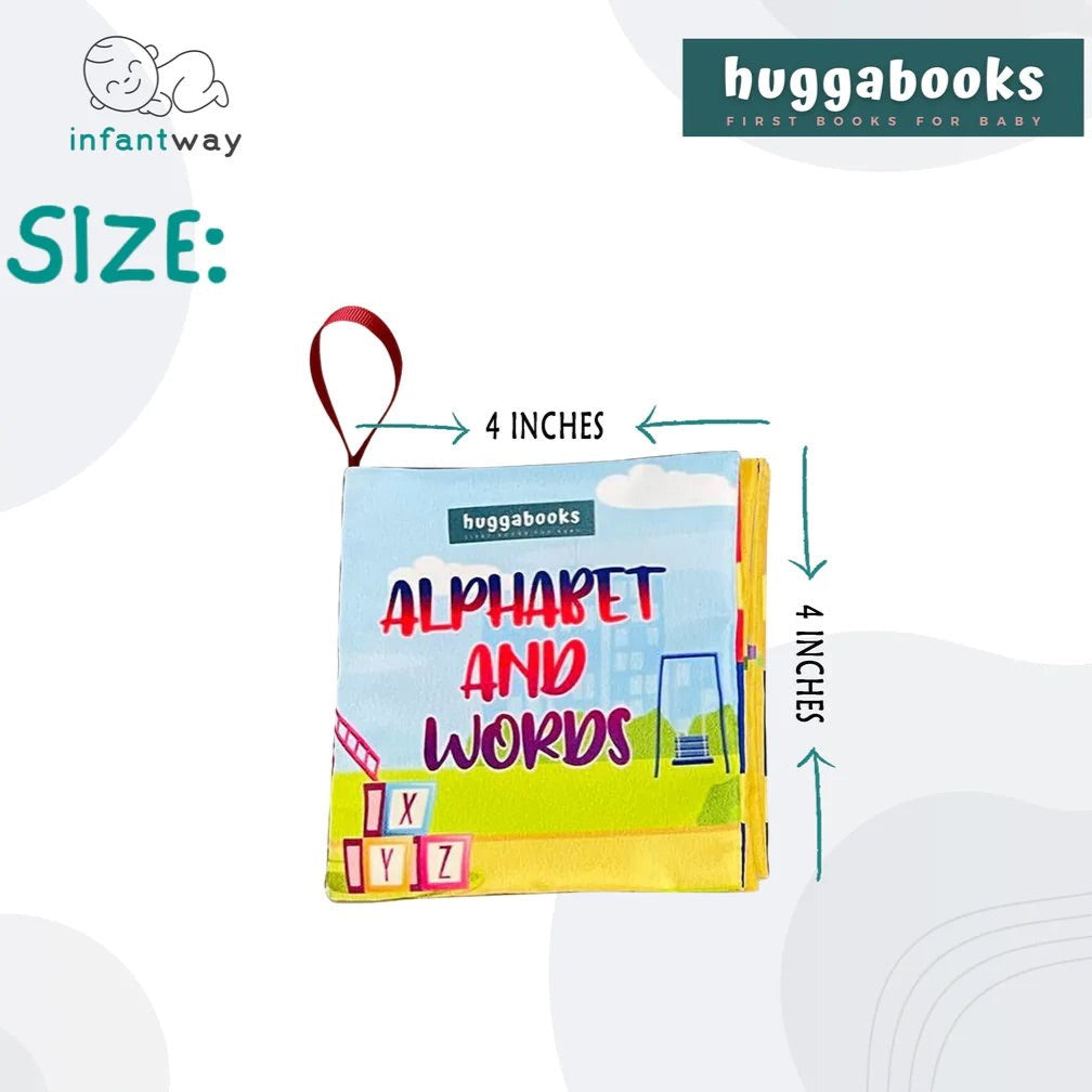 Infantway Huggabooks Early Learning Cloth Book Set