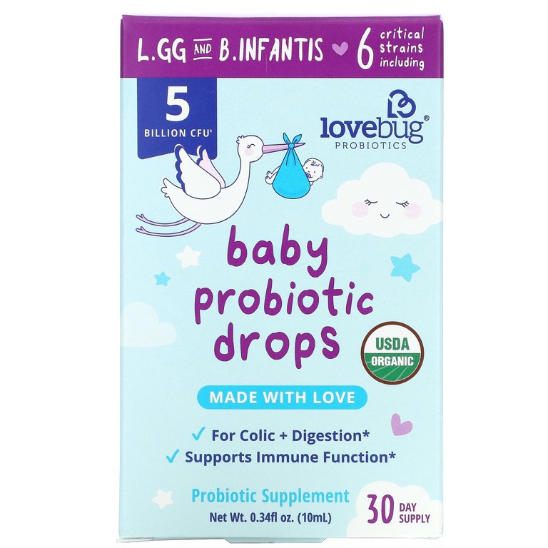 LoveBug Probiotics Baby Drops for 0+ Months 10ml