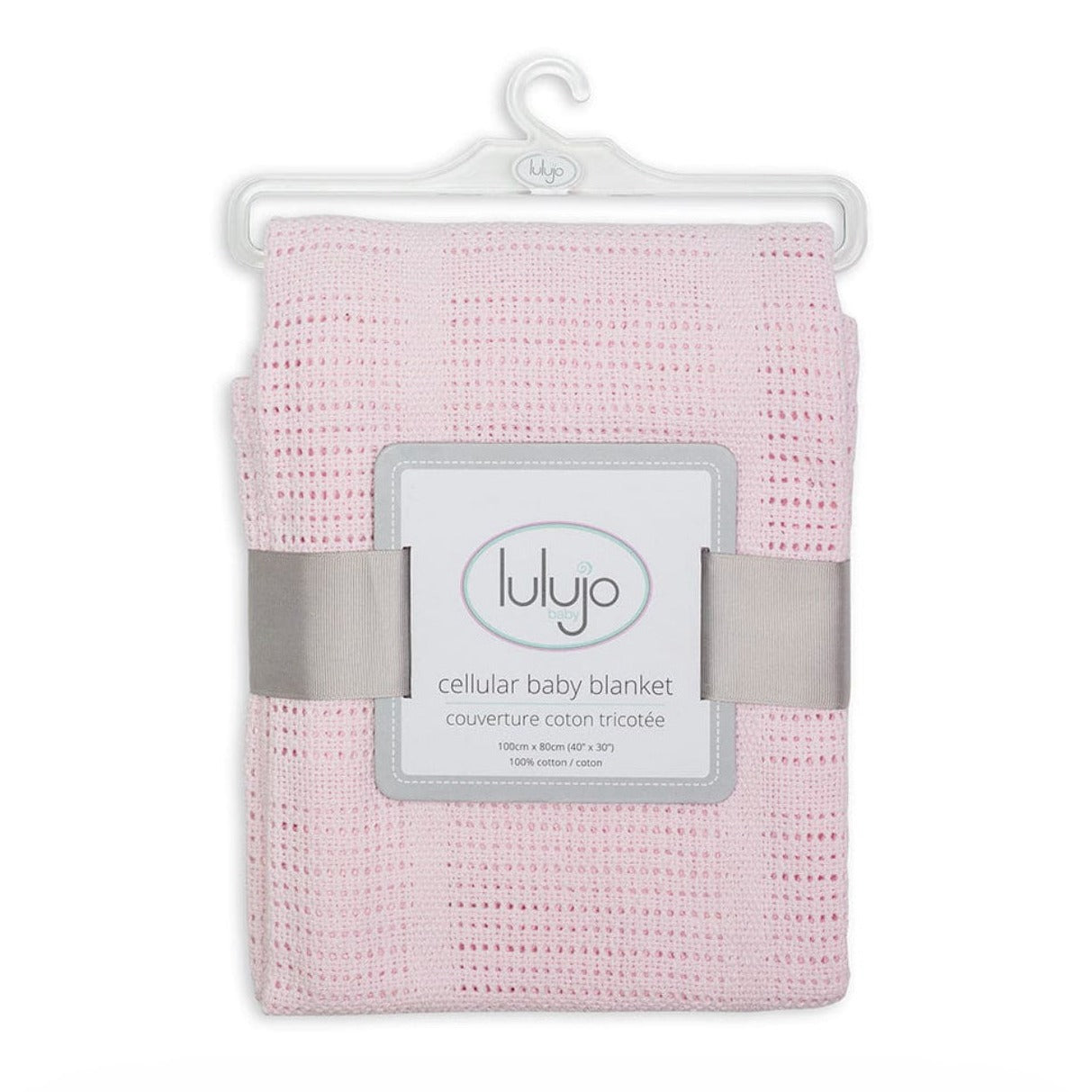 Lulujo Cellular Cotton Baby Blanket