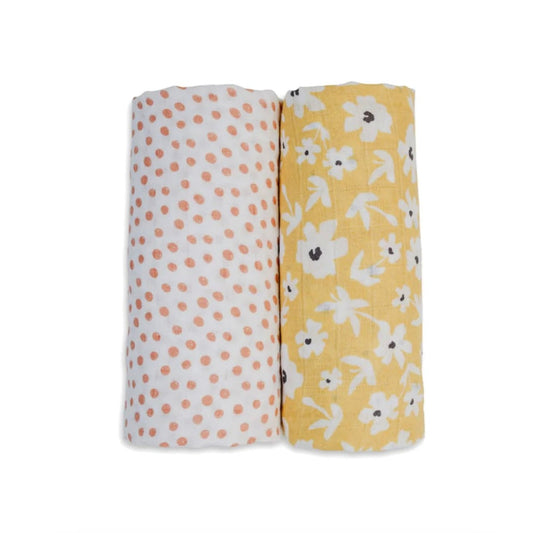 Lulujo Cotton Muslin Blanket (Set of 2)