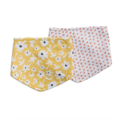 Lulujo Muslin Bandana Bib (Set of 2)