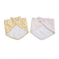 Lulujo Muslin Bandana Bib (Set of 2)