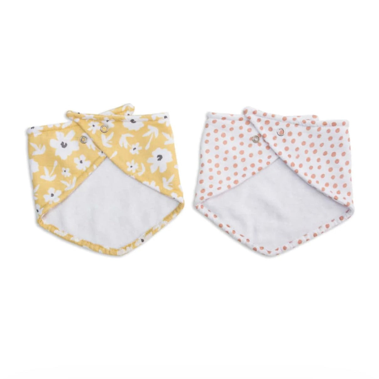 Lulujo Muslin Bandana Bib (Set of 2)