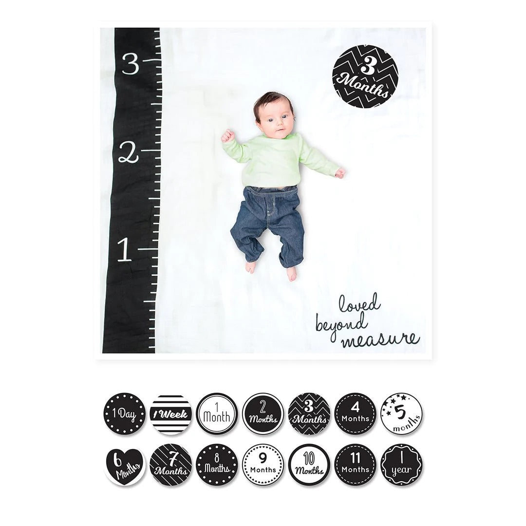 Lulujo Milestone Blanket & Card Set