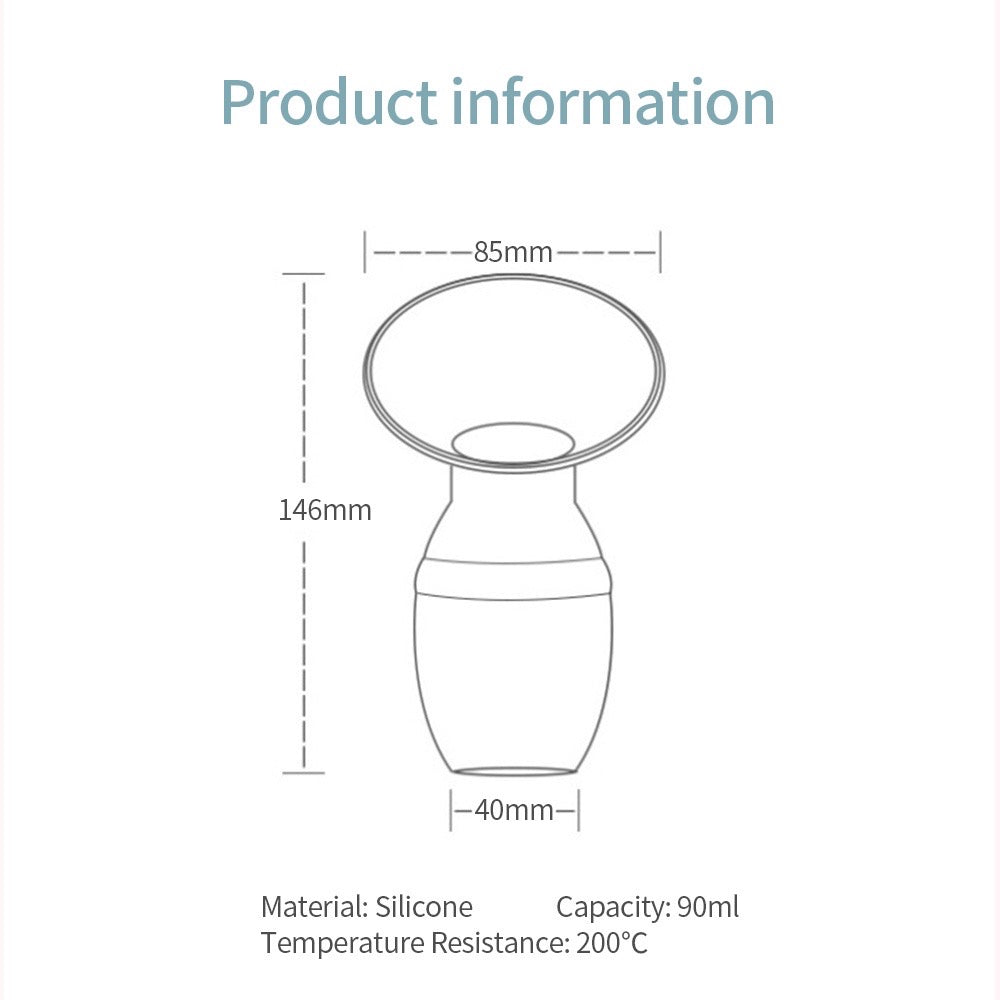 Silicone Breast Milk Collector Set