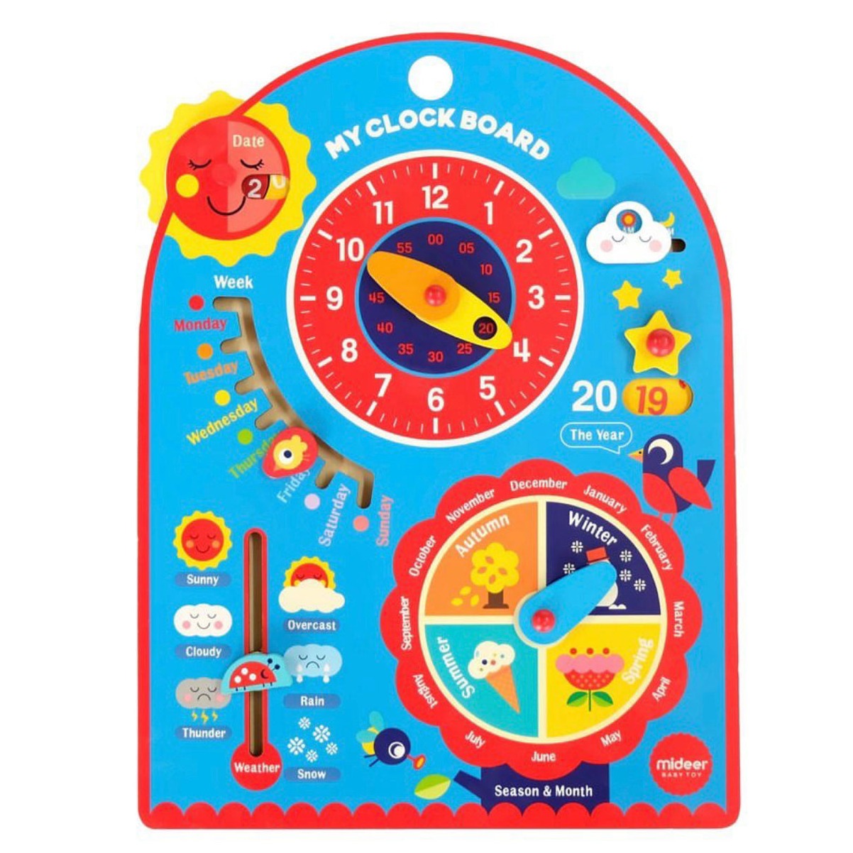 Mideer Educational Puzzle Clock Board