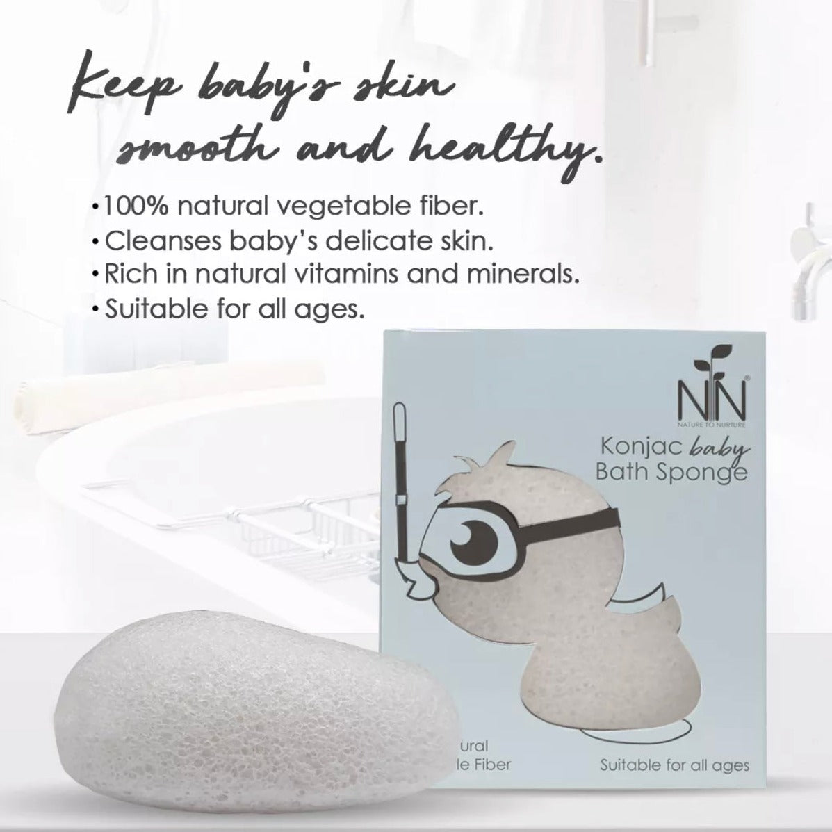 Nature to Nurture Konjac Baby Sponge