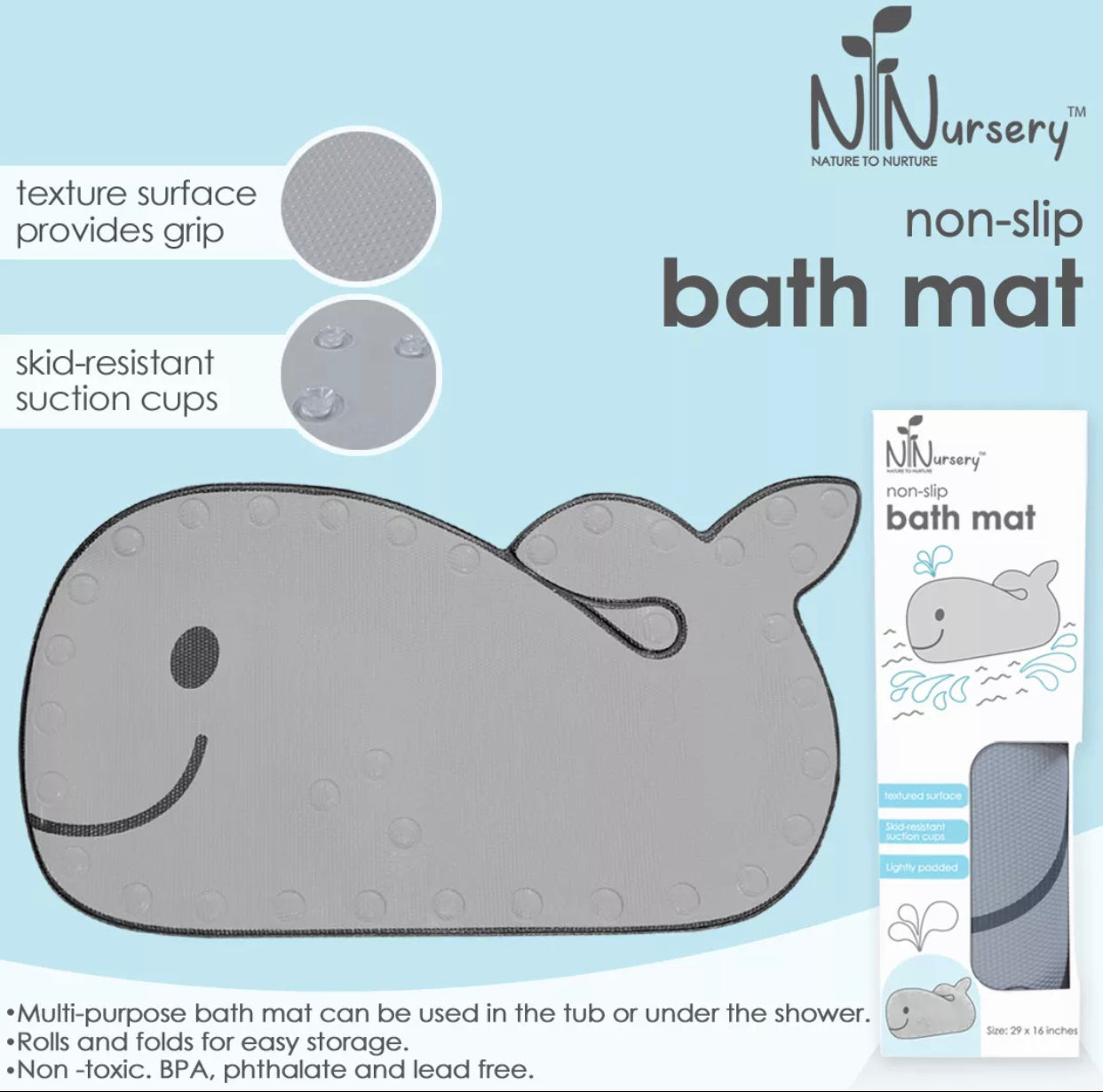 Nature to Nurture Non-Slip Bath Mat