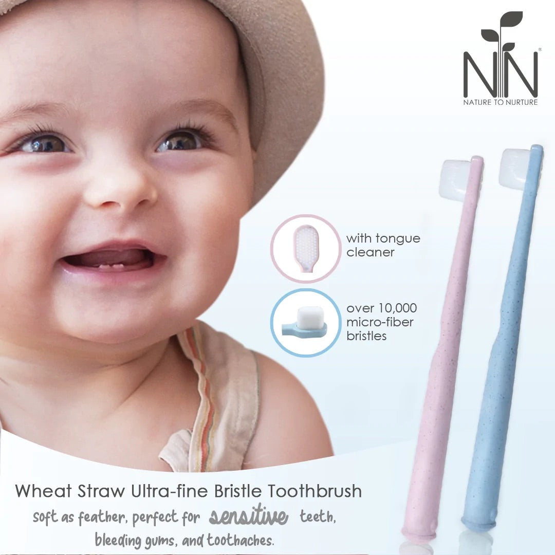 Nature To Nurture Wheat Straw Ultra-Fine Bristle Toothbrush 0-6 Yrs Old