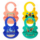 Orange and Peach Silicone Food Bibs