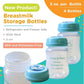 Orange & Peach Breast Milk Storage Bottles