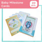 Orange & Peach Milestone Cards