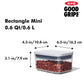 OXO Good Grips POP Container Rectangle Mini (0.6 Qt.)
