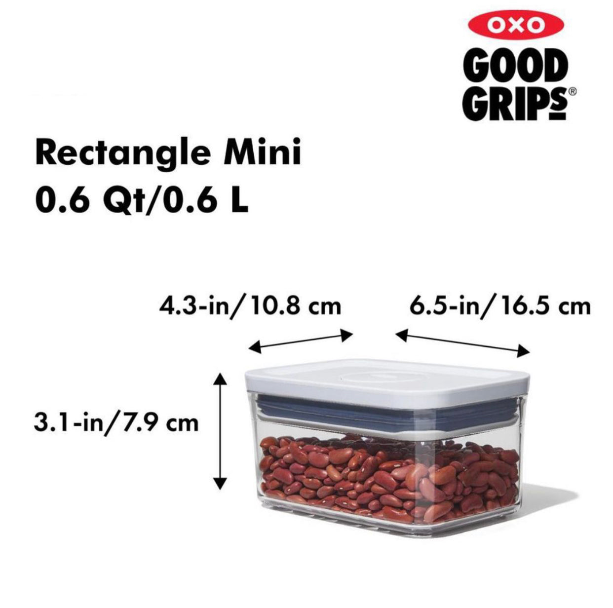 OXO Good Grips POP Container Rectangle Mini (0.6 Qt.)