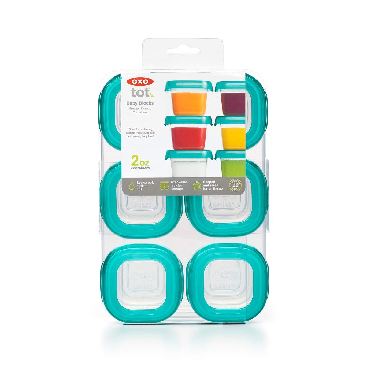 Oxo Tot Baby Blocks Freezer Storage Containers – 2 Oz