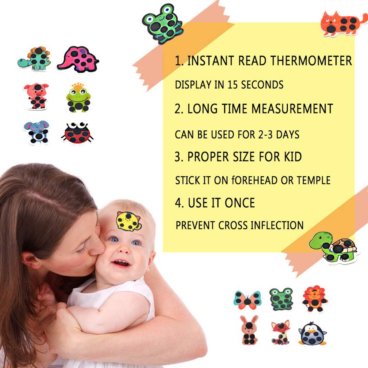 Forehead Sticker Thermometer – Tots & Moms