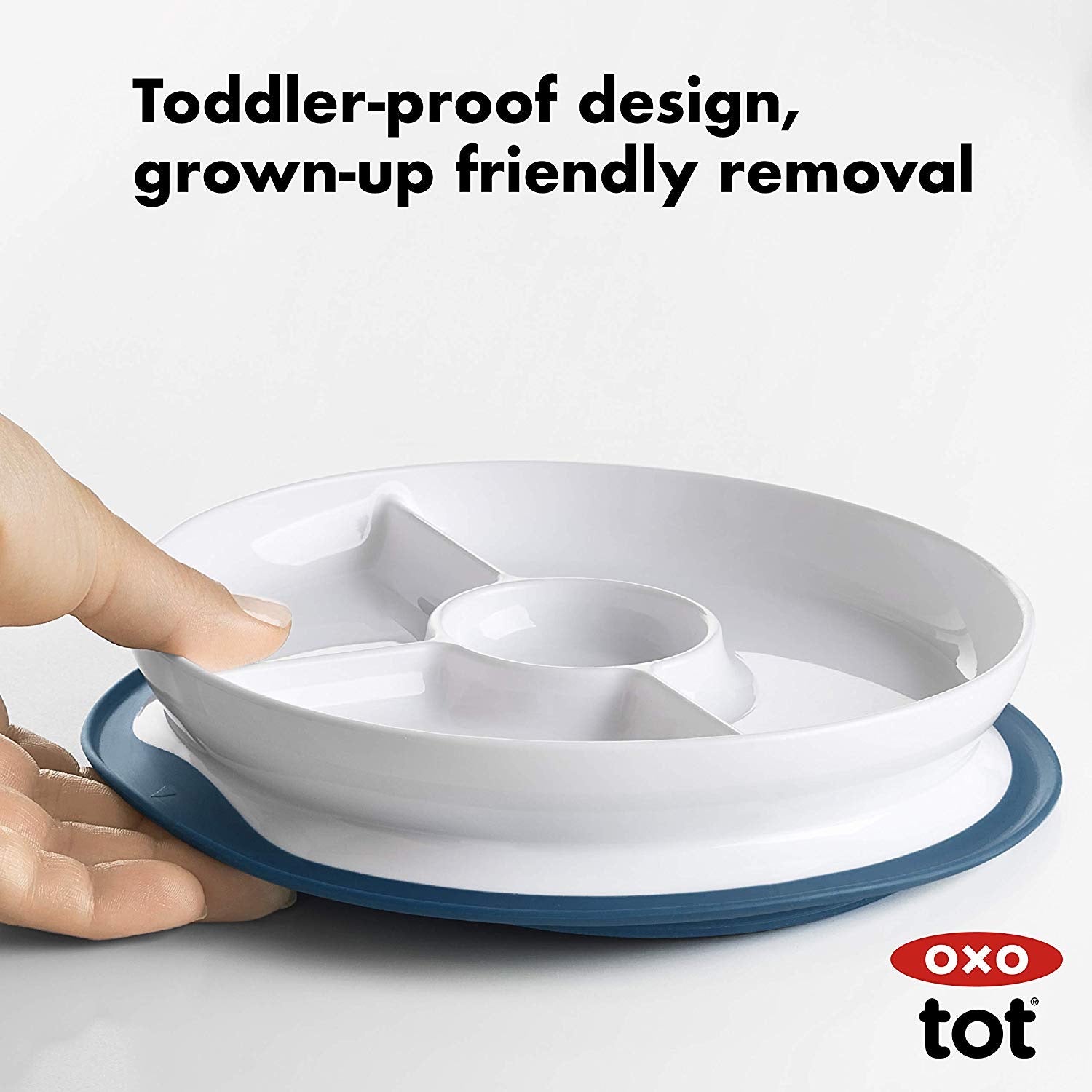 Oxo Tot Divided Plate With Removable Training Ring