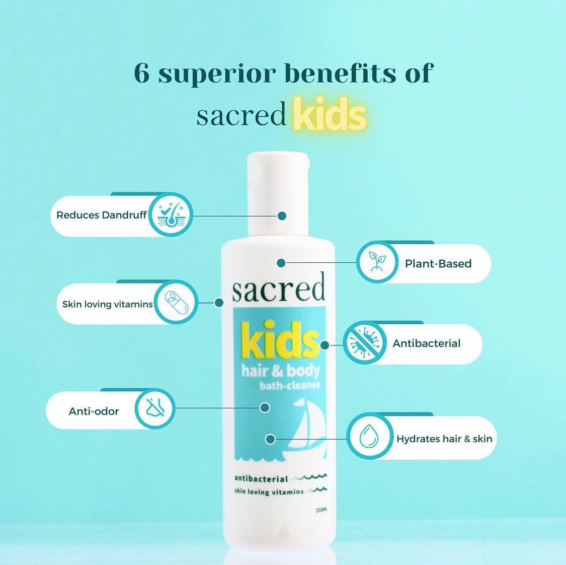 Sacred Kids Hair & Body Bath Cleanser