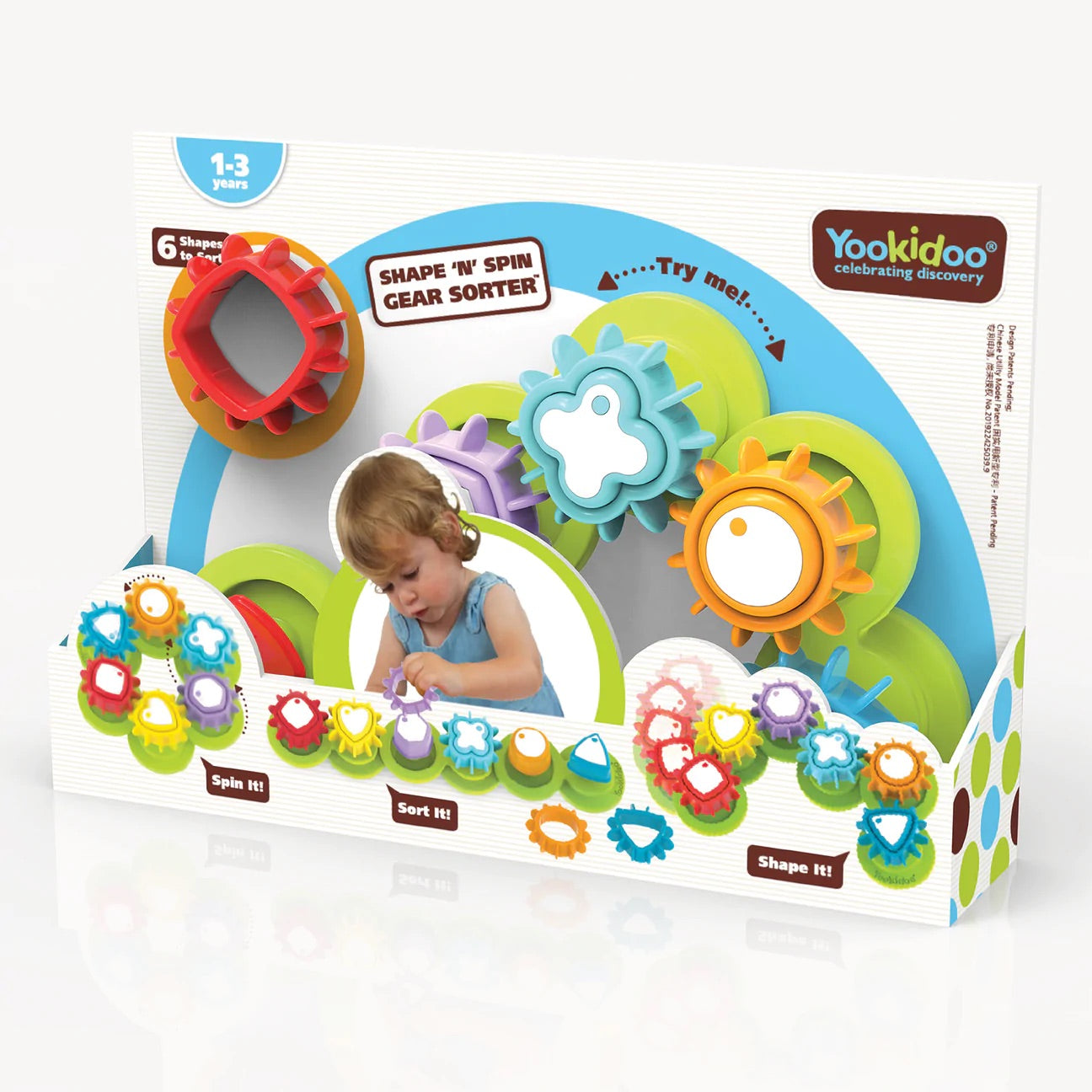 Yookidoo Shape 'N' Spin Gear Sorter