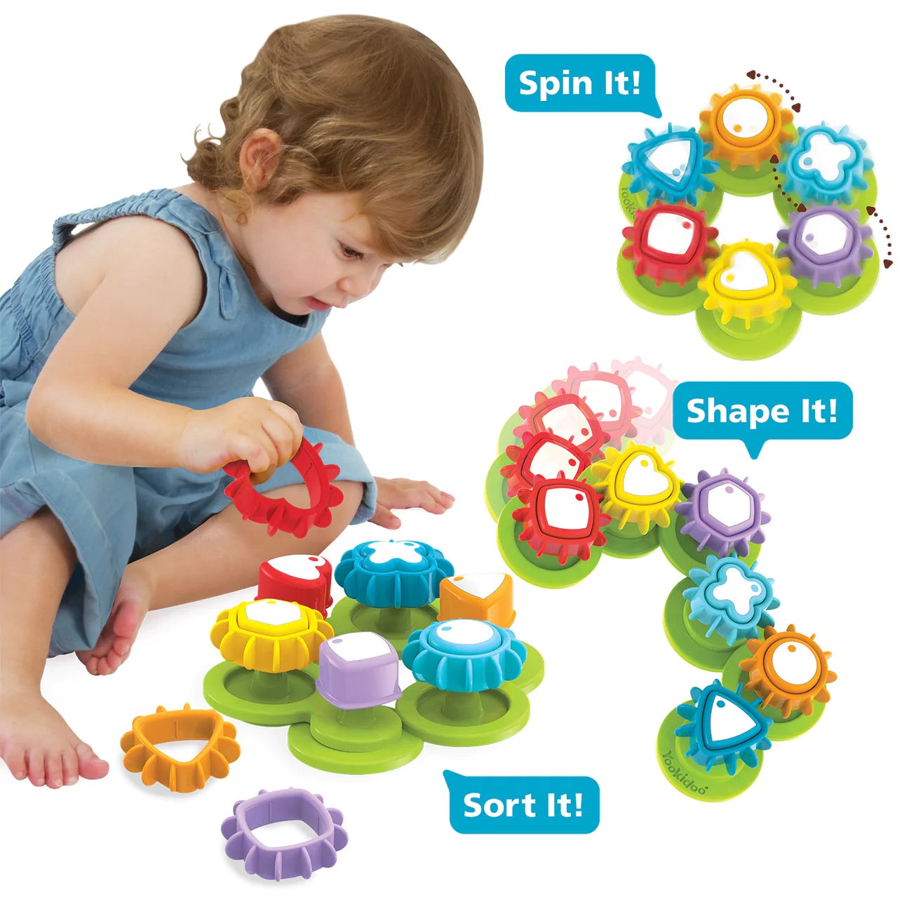 Yookidoo Shape 'N' Spin Gear Sorter