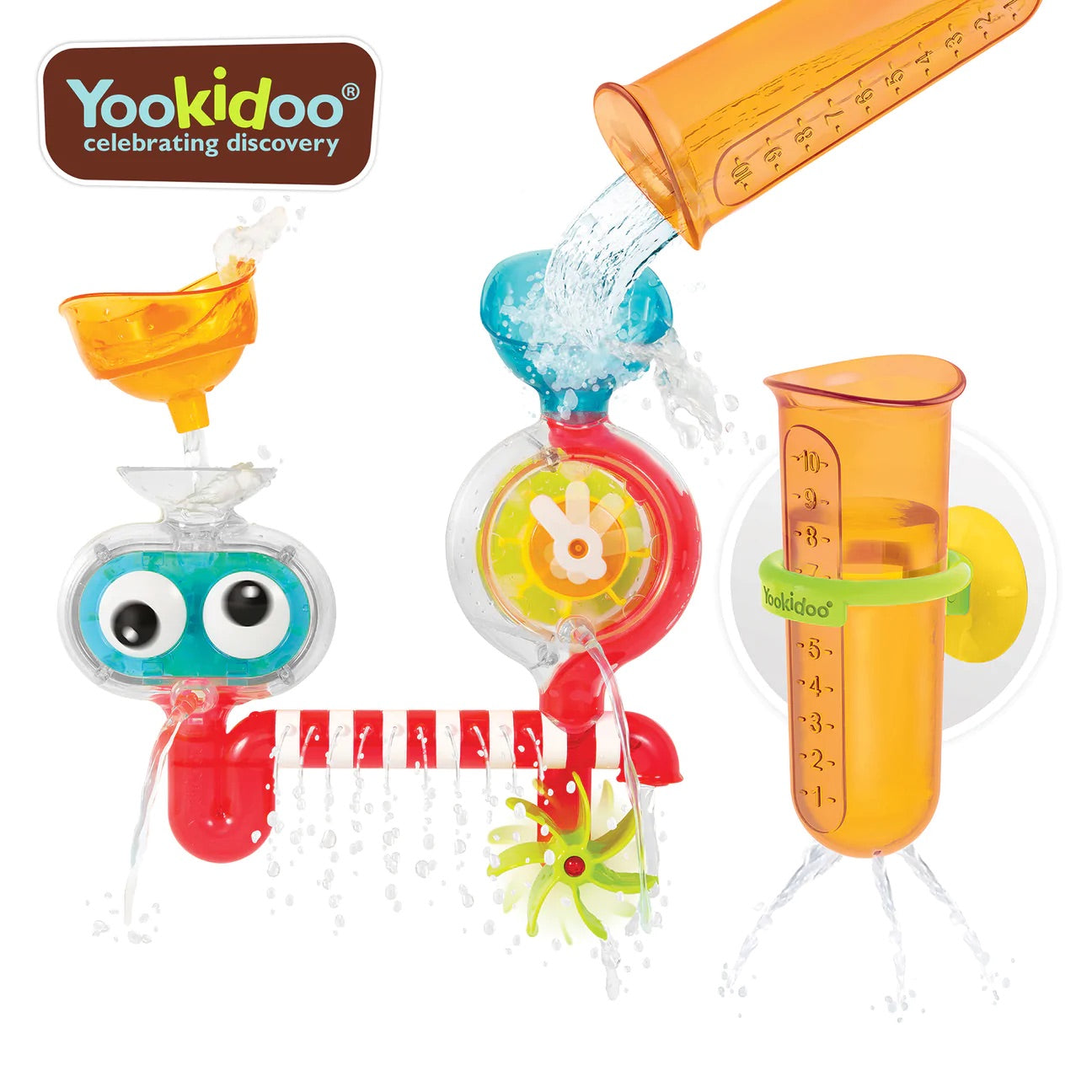 Yookidoo Spin N Sprinkle Water Lab - Transparent