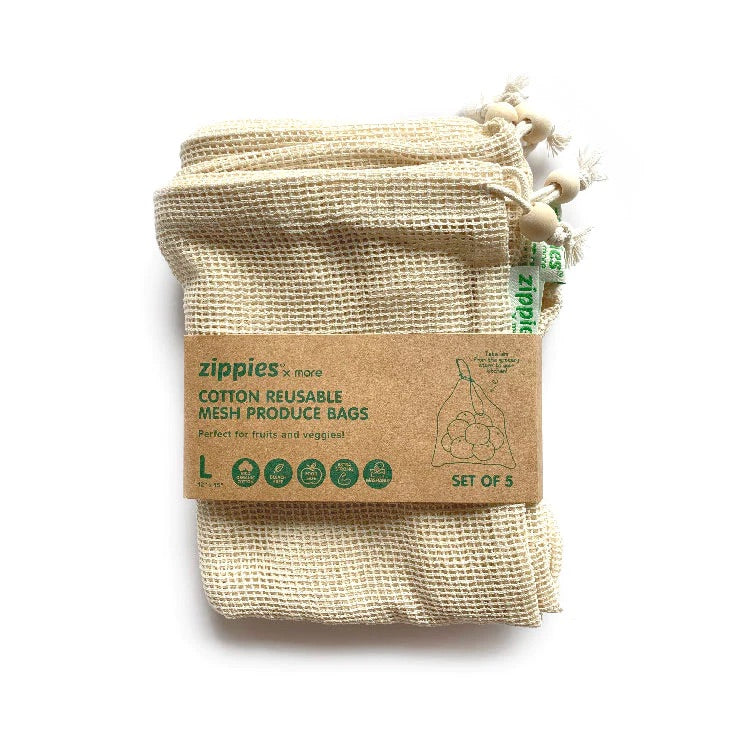 Zippies Cotton Mesh Produce Bags