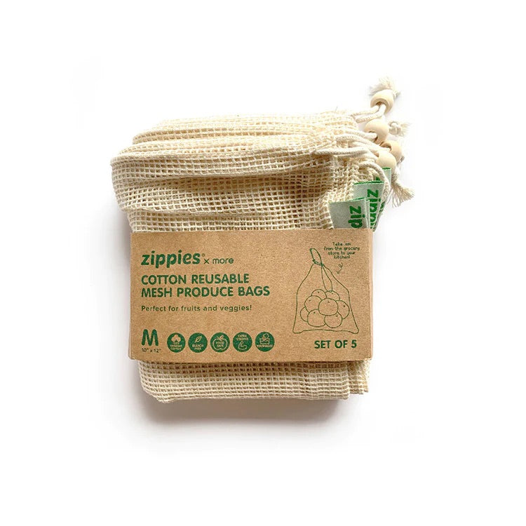 Zippies Cotton Mesh Produce Bags