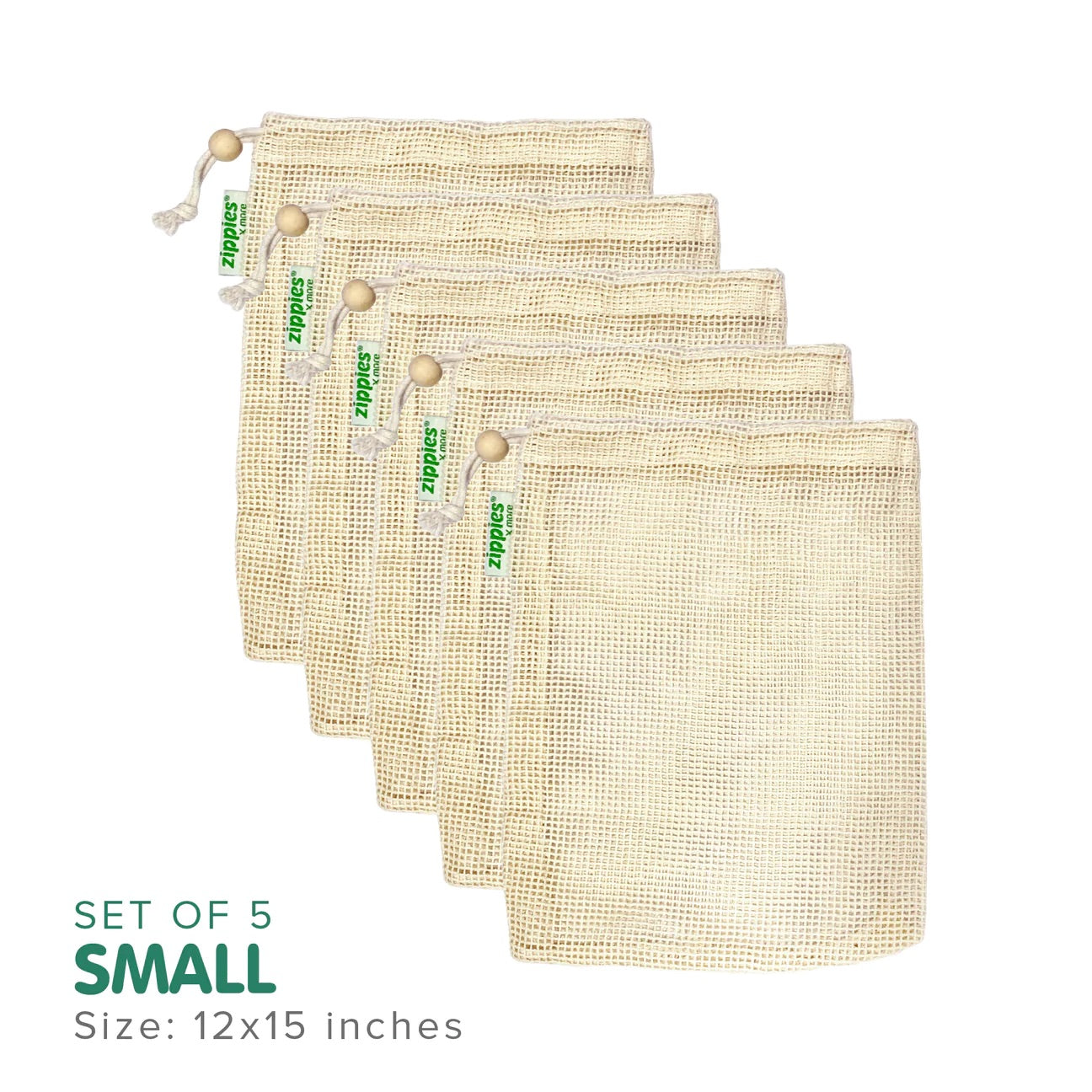 Zippies Cotton Mesh Produce Bags