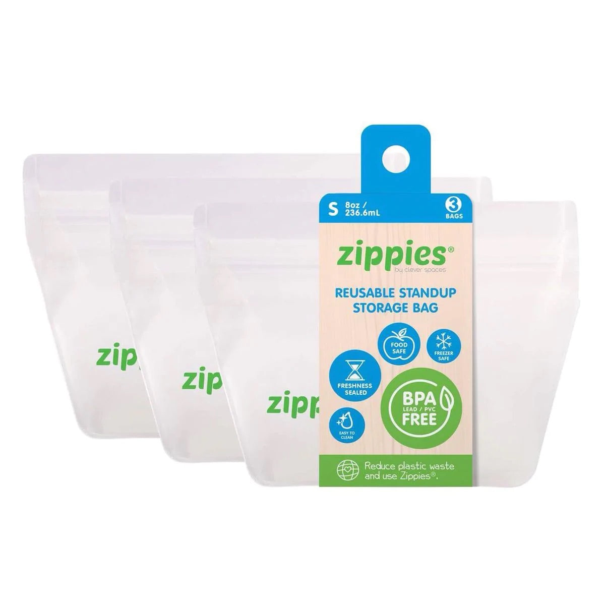 Zippies Reusable Stand Up Storage Bag