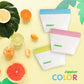 Zippies Reusable Storage Bags (Sampler Color Series)