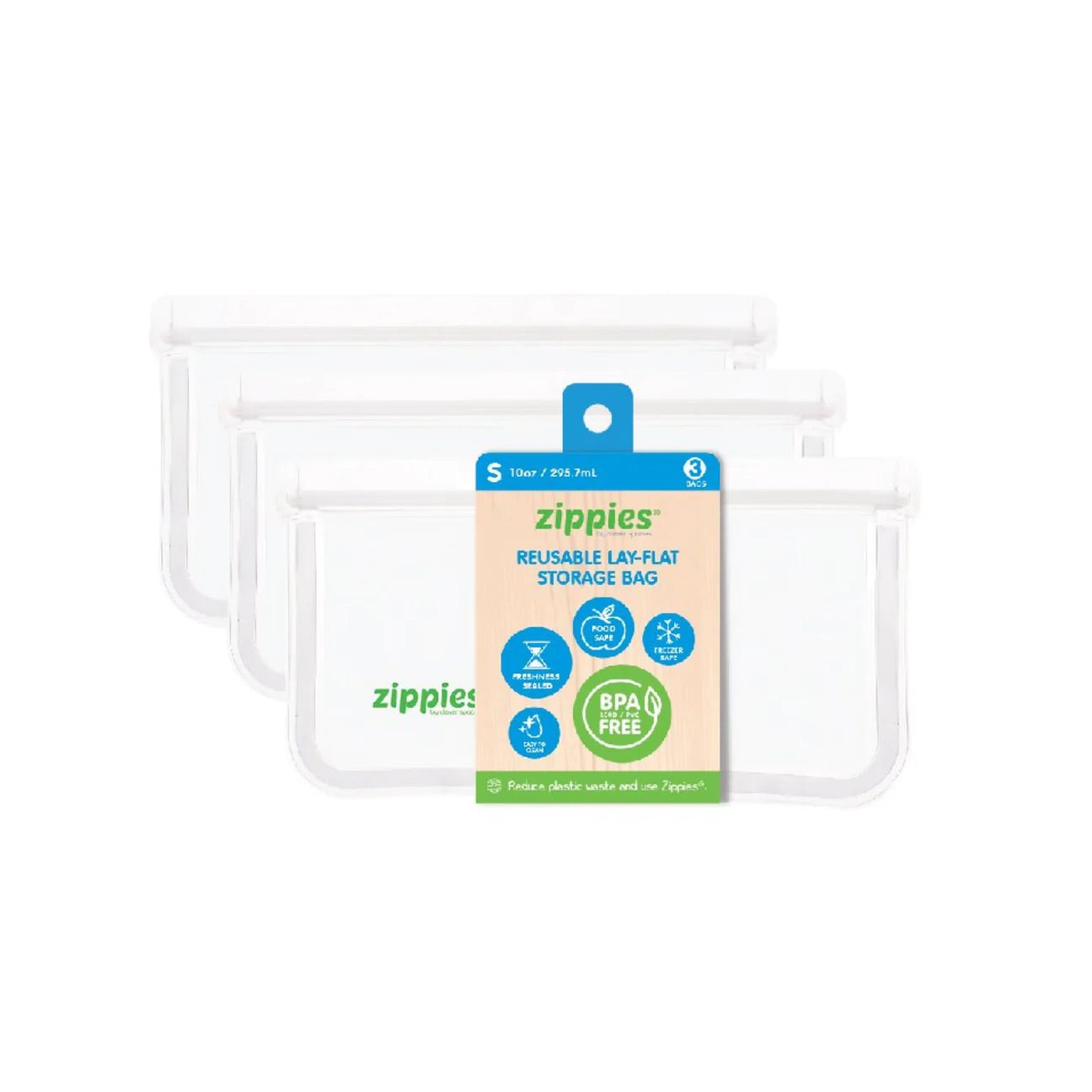 Zippies Reusable Lay Flat Storage Bags