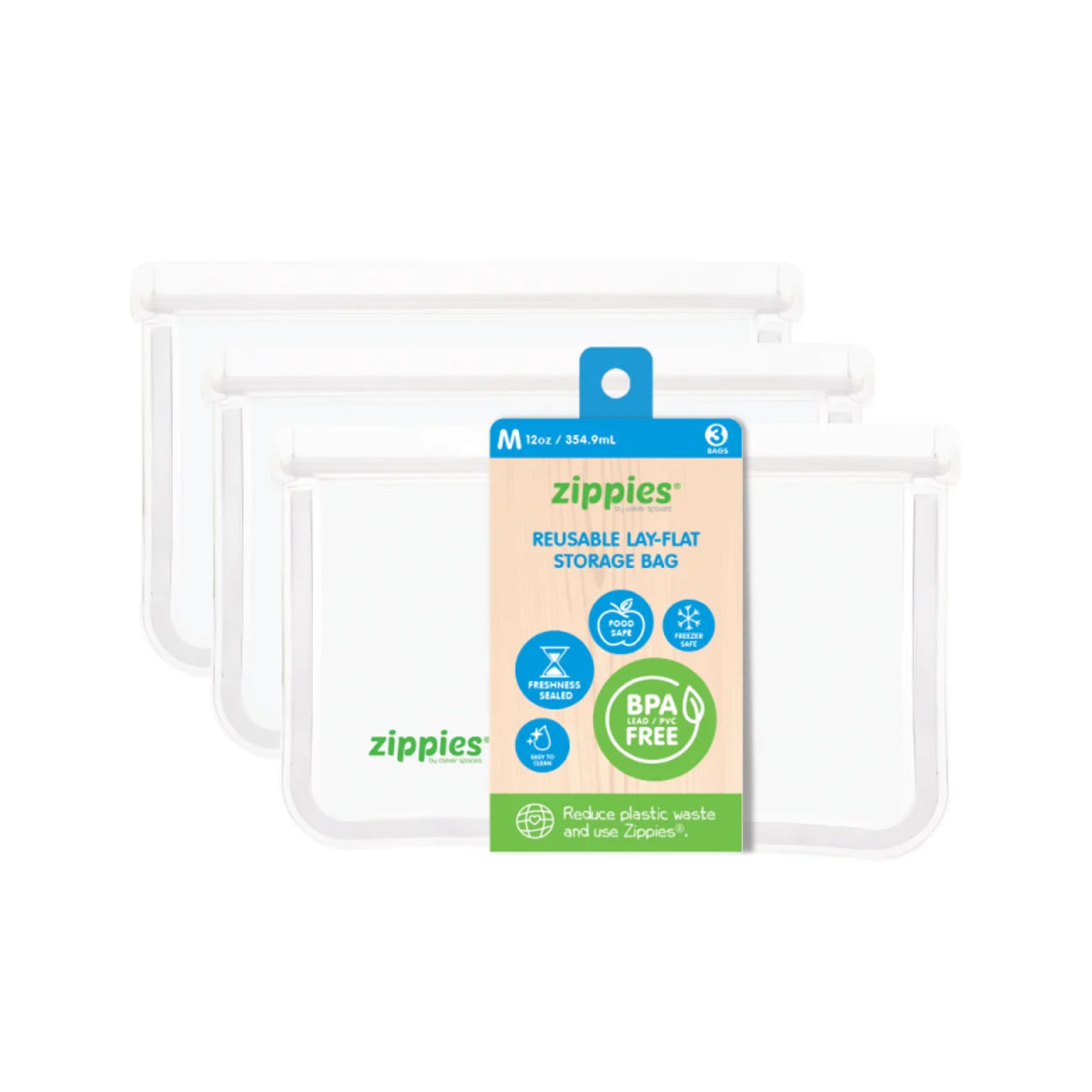 Zippies Reusable Lay Flat Storage Bags