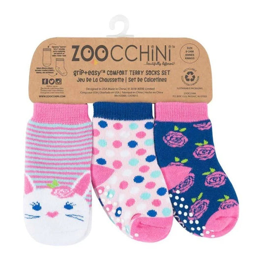 Zoocchini Comfort Terry Baby Socks - 3 PC